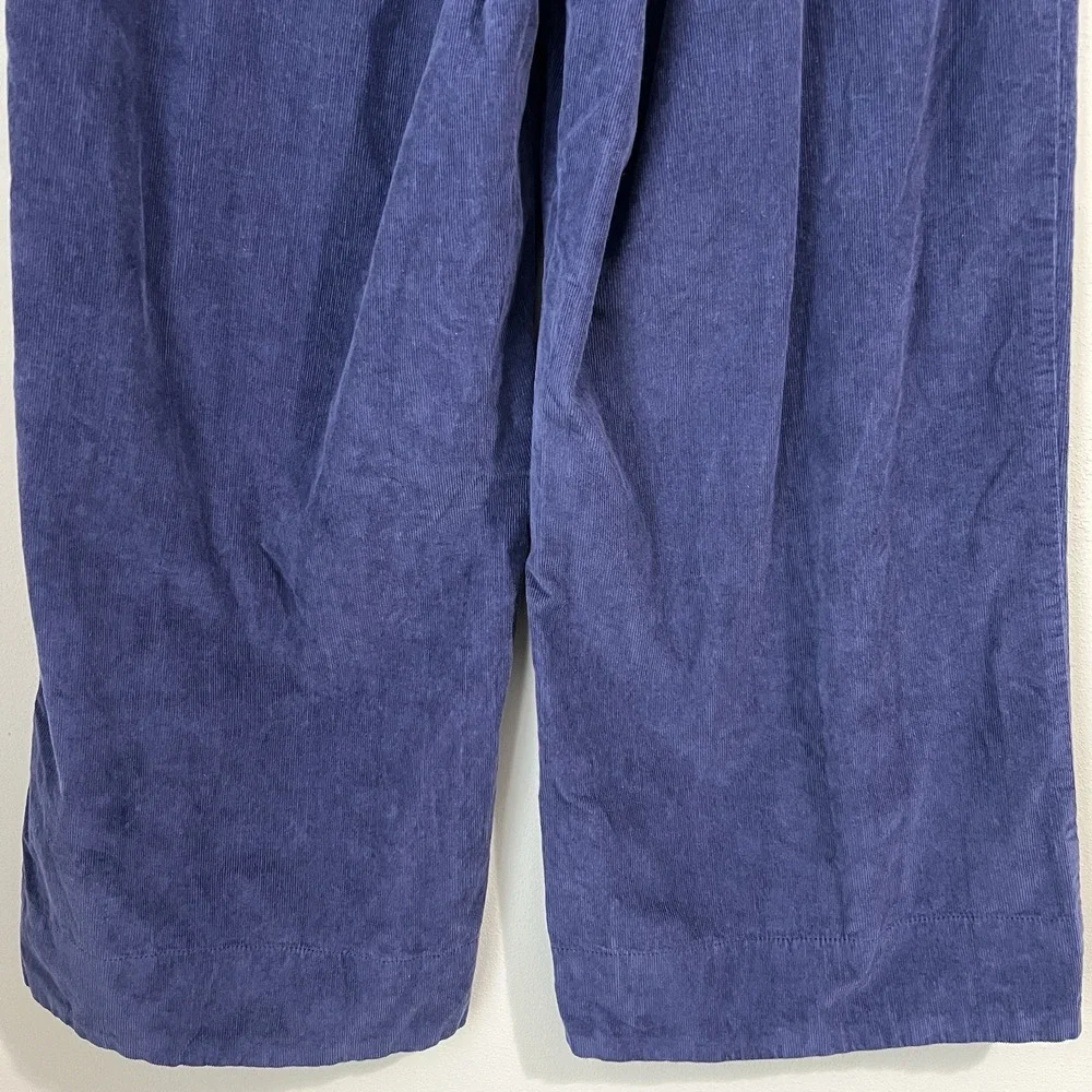 Pact Women's XL Modern Corduroy Wide Leg Pants Ink Blue Organic Cotton High Rise